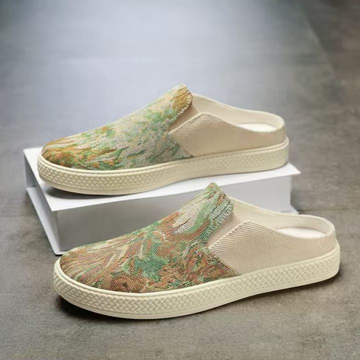 ⏰Last Day!45% OFF 🔥 PEAKER®Women’s Slip-On Printed Canvas Mule Sneakers(详情未做)