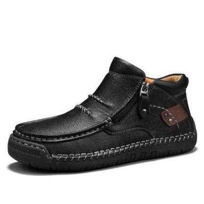⏰Last Day! 50% OFF 🔥Men's Handcrafted Genuine Leather Boots with Arch Support & Wide Toe Box