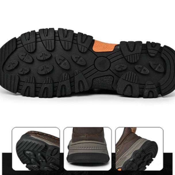 MANTRAFF®Men's Handmade Genuine Leather Orthopedic Walking Shoes