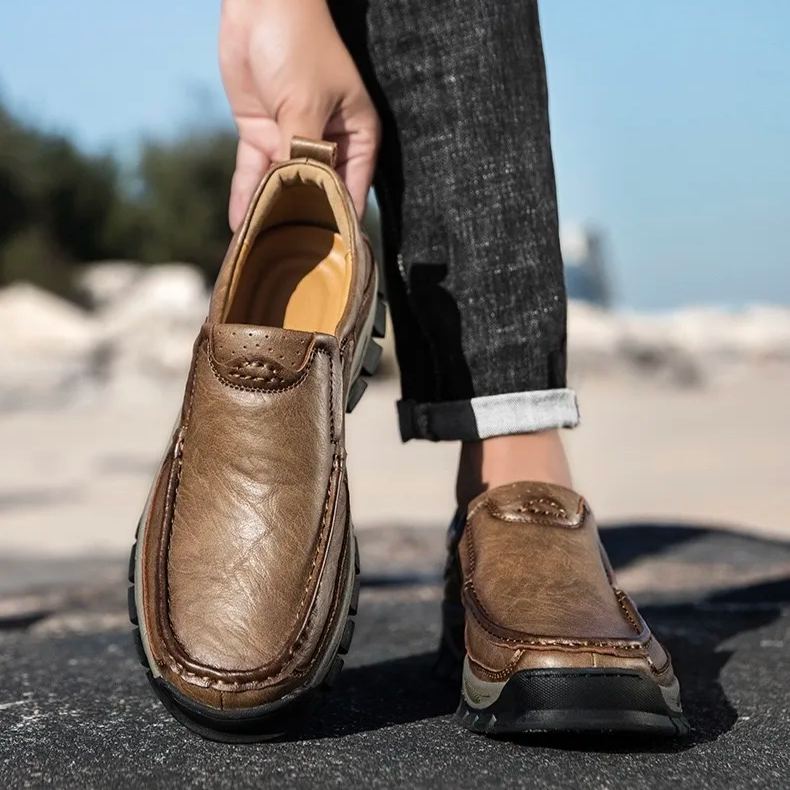 ⏰Last Day! 45% OFF 🔥MANTRAFF®Men's Handmade Genuine Leather Orthopedic Walking shoes