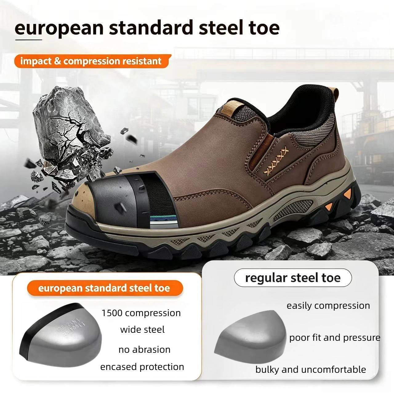 [Copy]PEAKER Rotary Knob High-Top Safety Work Boots