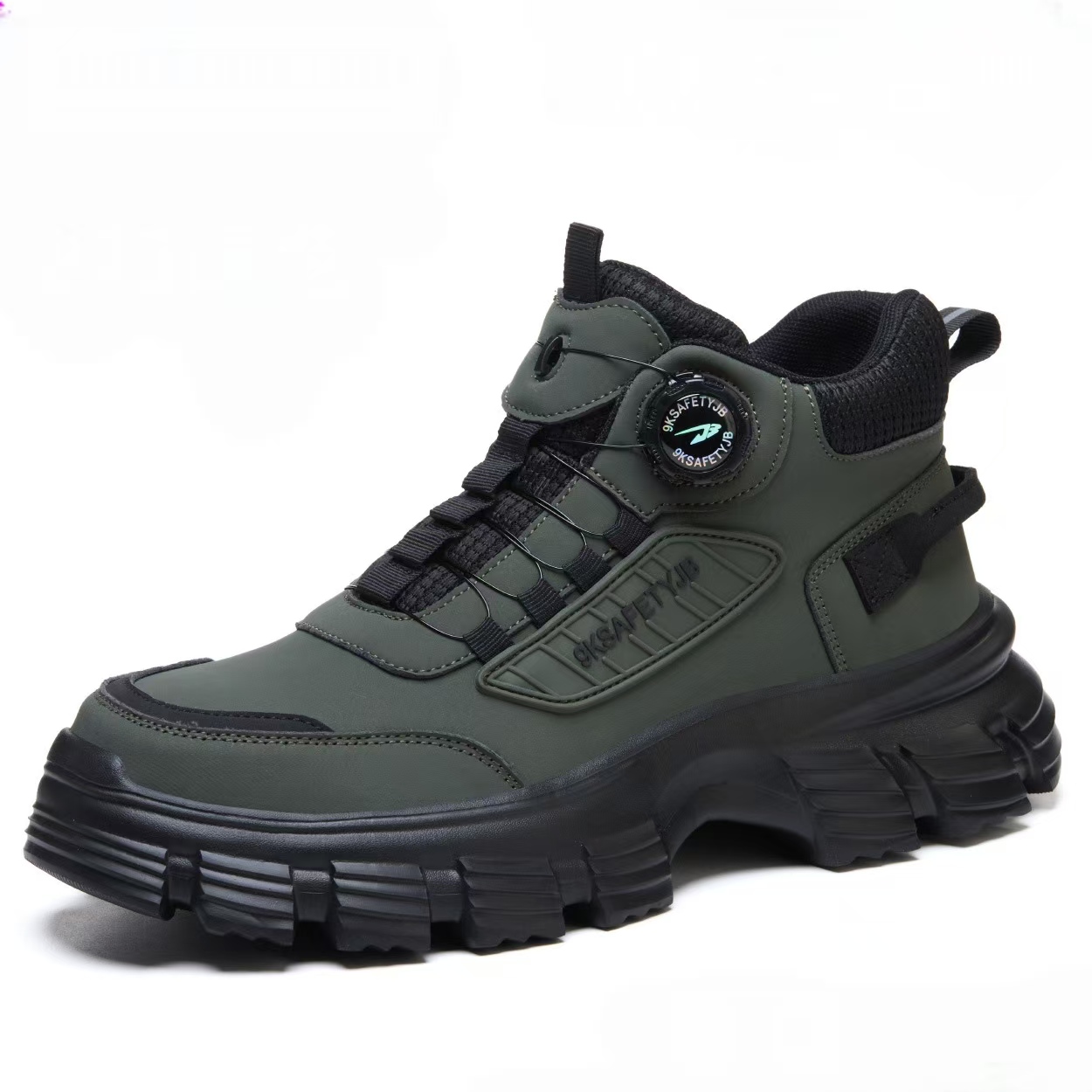 PEAKER Rotary Knob High-Top Safety Work Boots