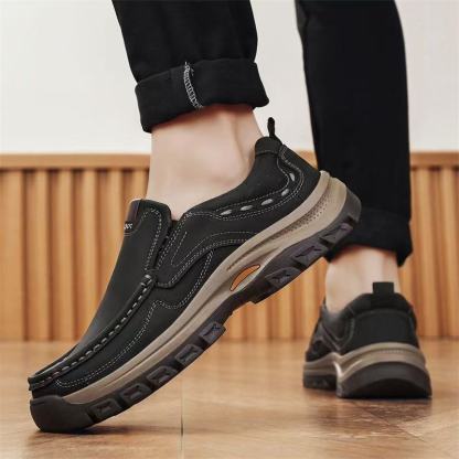 ⏰Last Day! 45% OFF  🔥MANTRAFF®Men's Genuine Leather Walking Shoes with Arch Support & Wide Toe Box