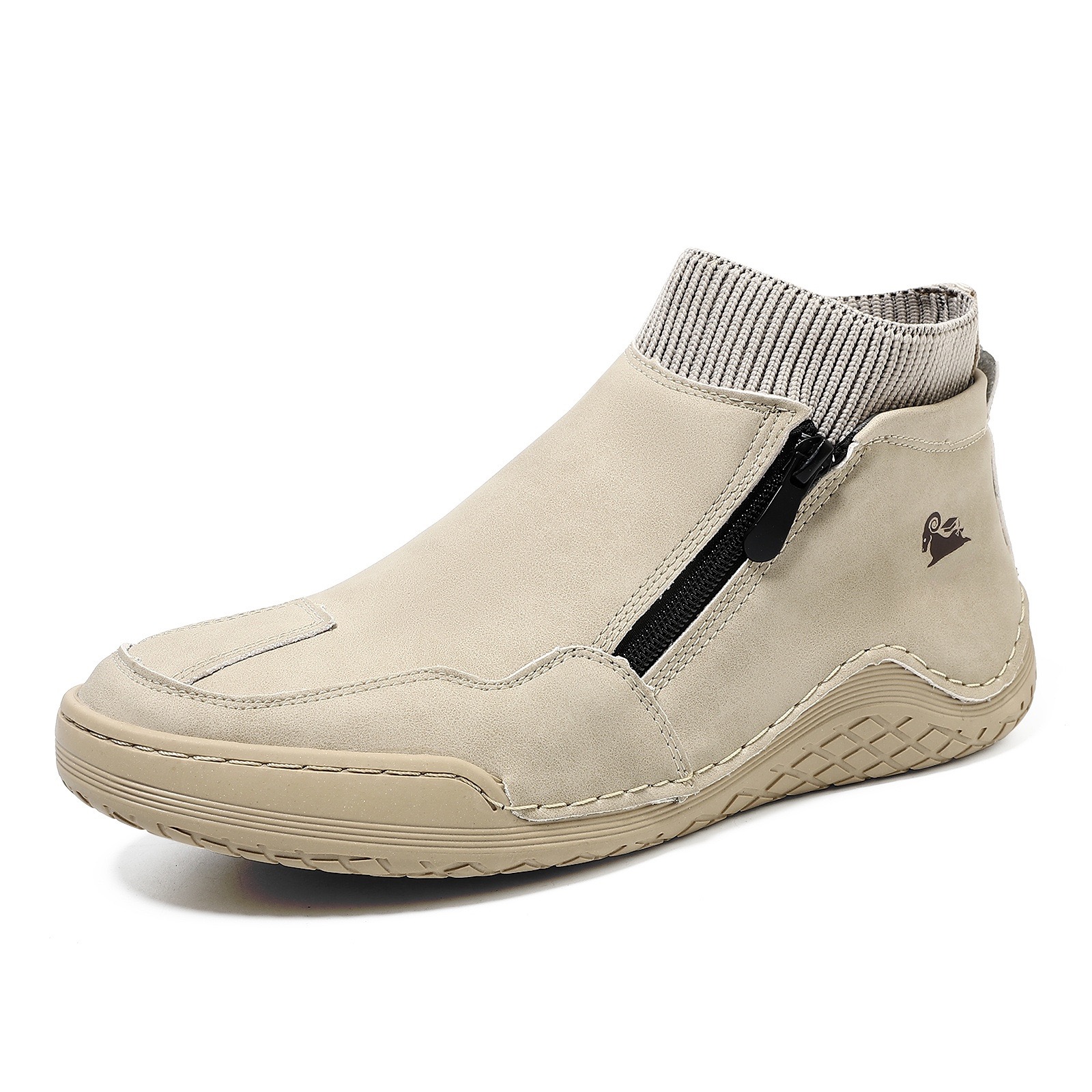mens genuine leather orthopedic boots