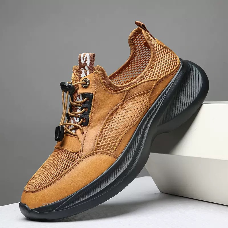 ⏰Last Day! 45% OFF  🔥MANTRAFF®Men's Handmade Genuine Leather Outdoor Breathable Walking Shoes