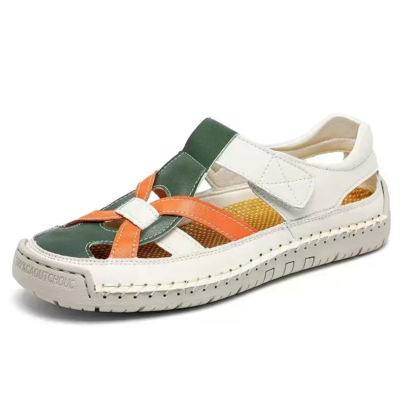 ⏰Last Day! 45% OFF  🔥PEAKER®Men's Handmade Genuine Leather Breathable Orthopedic Slip-on Sandals