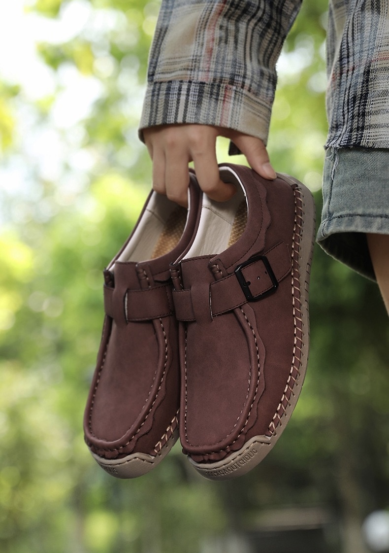 ⏰Last Day! 45% OFF  🔥PEAKER®Men's Handmade Genuine Leather Outdoor Breathable Walking Shoes