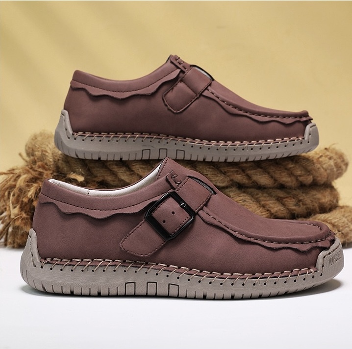 ⏰Last Day! 45% OFF  🔥PEAKER®Men's Handmade Genuine Leather Outdoor Breathable Walking Shoes