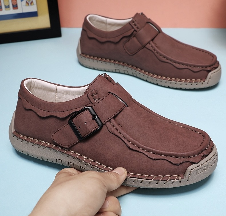 ⏰Last Day! 45% OFF  🔥PEAKER®Men's Handmade Genuine Leather Outdoor Breathable Walking Shoes