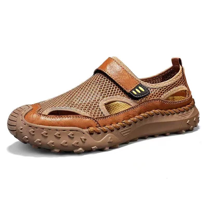 ⏰Last Day! 45% OFF 🔥MANTRAFF®Men's Handcrafted Genuine Leather Orthopedic 2 in 1 Sandals