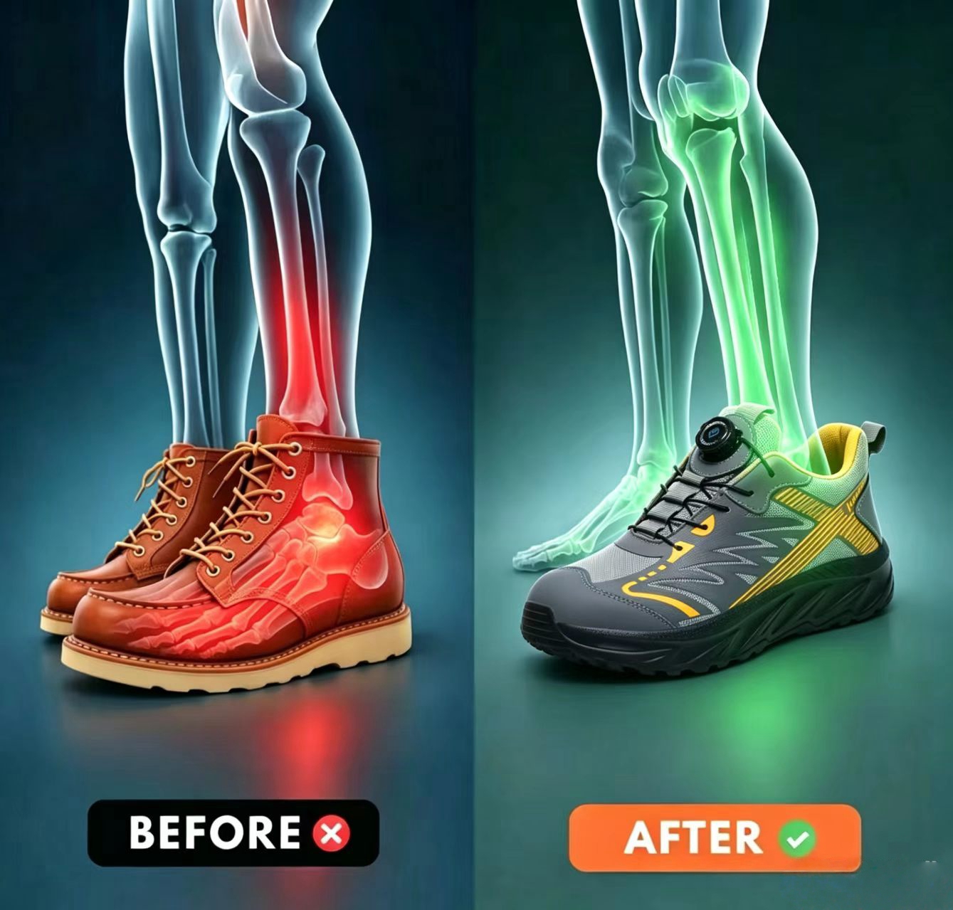 PEAKER 2.0 Pro Wide Toe Rotating Buckle Safety Work Shoes 