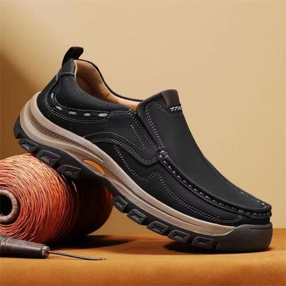 ⏰Last Day! 45% OFF  🔥MANTRAFF®Men's Genuine Leather Walking Shoes with Arch Support & Wide Toe Box