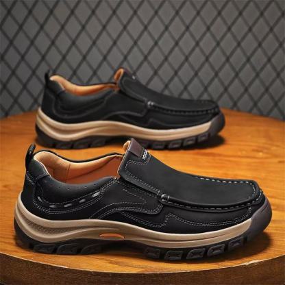⏰Last Day! 45% OFF  🔥MANTRAFF®Men's Genuine Leather Walking Shoes with Arch Support & Wide Toe Box