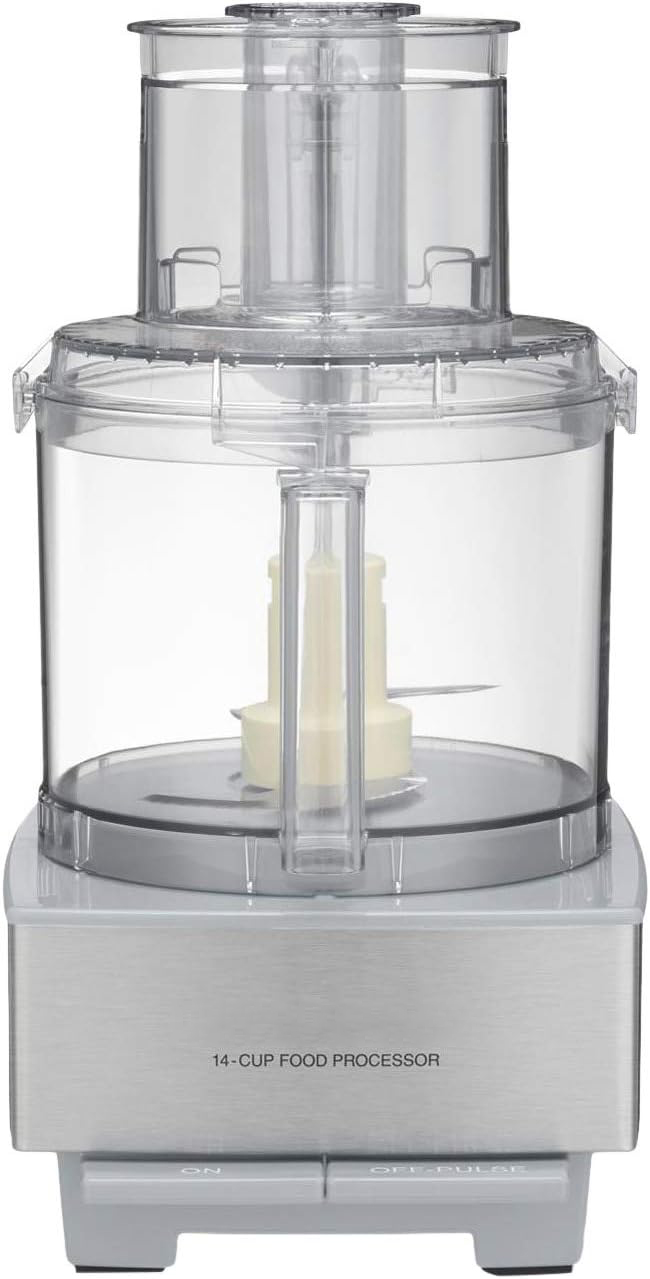 Food processor, 14 cup capacity, can be used for chopping, dicing, shredding, pureeing and kneading dough.