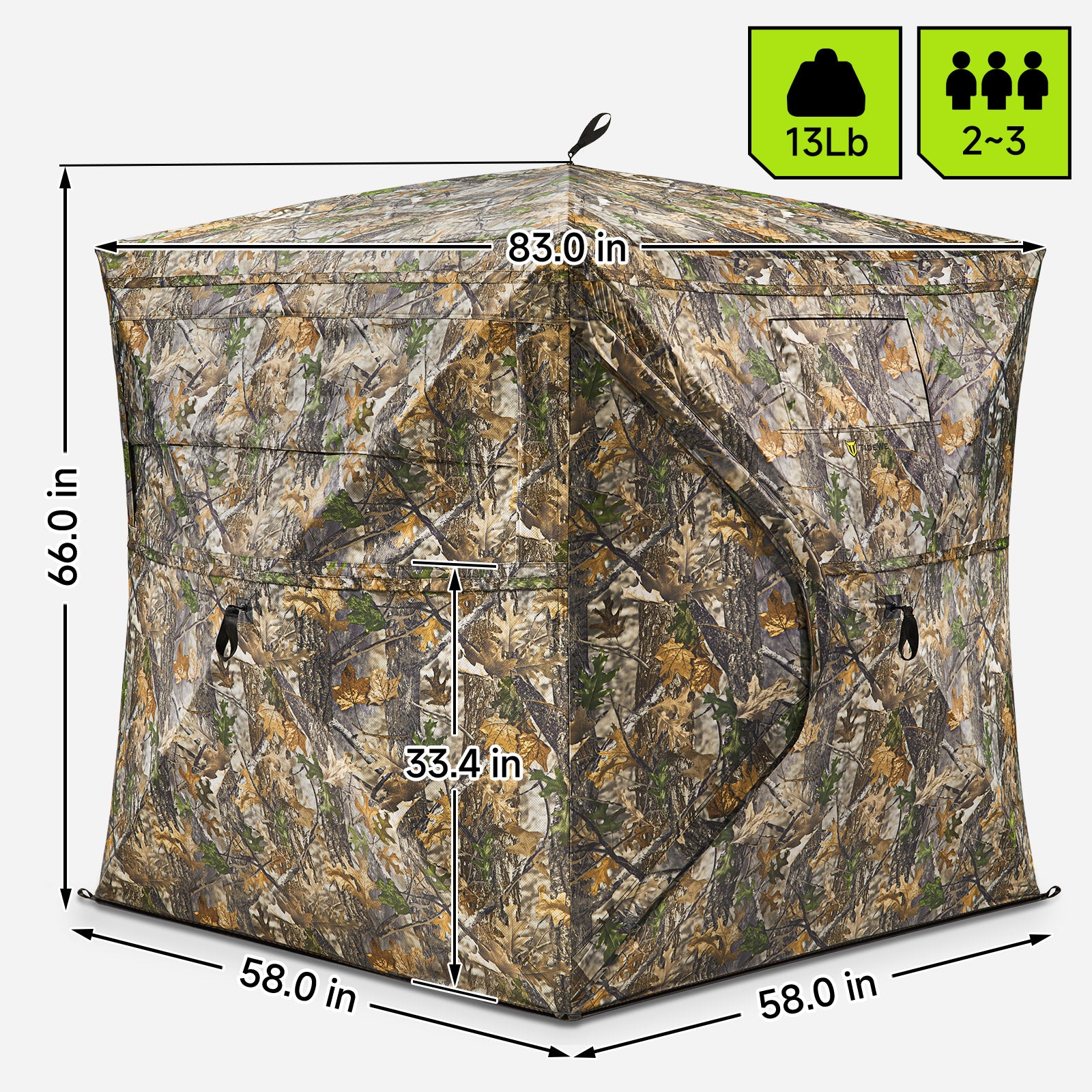 🔥Last day clearance sale🔥Portable 270-degree see-through hunting tent