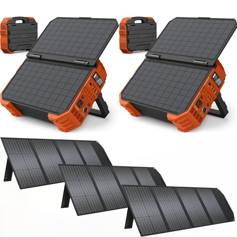 💥Liquidation Sale💥Buy 1 Get 1 Free💥Portable Power Station with Built-in Solar Panel
