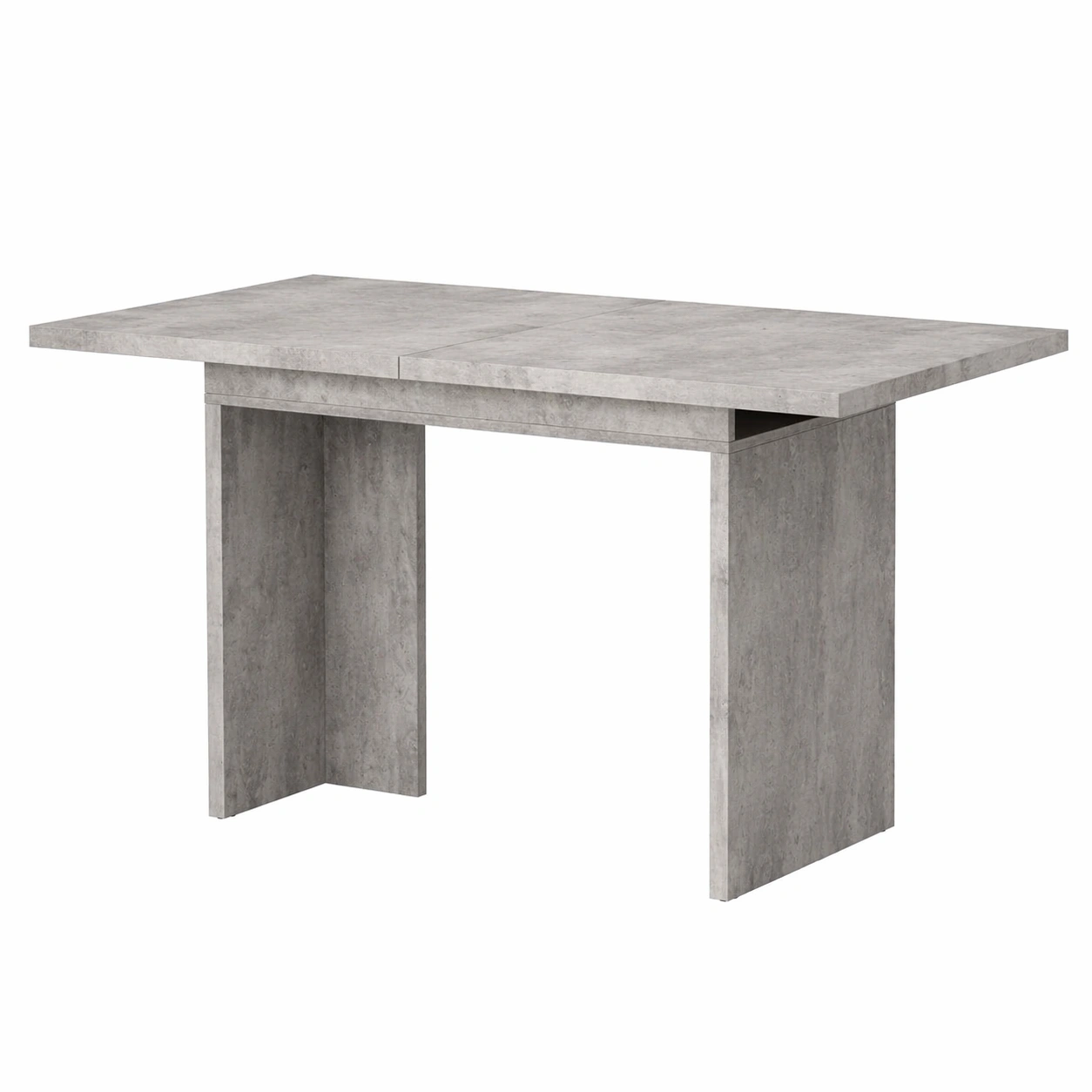 Ausziehbarer Esstisch rechteckig fuer 6-8 Personen mit massiver Optik und dickem Tischplatte Design 140-180 cm-avqora