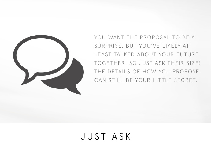 ask for their ring size
