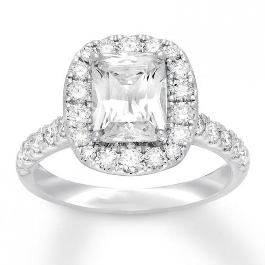 Neil Lane Engagement Ring 2-7/8 ct tw Diamonds 14K White Gold