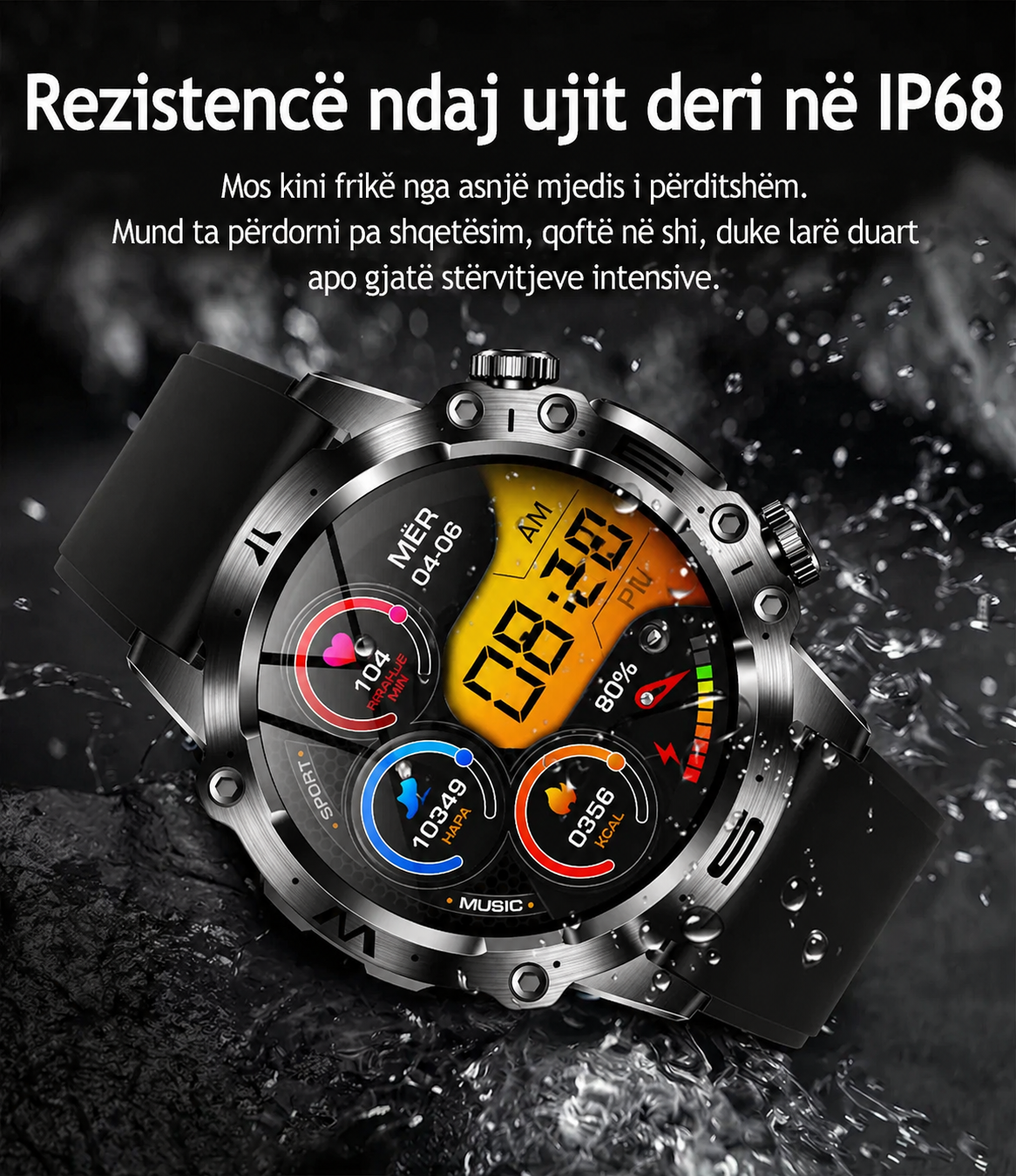 CASIO Orë Inteligjente me Diagnostikë Mjekësore AI – 2026 e Re: Lipidet e Gjakut, Acidi Urik, Niveli i Glukozës në Gjak – Monitorim Fitness me EKG + PPG