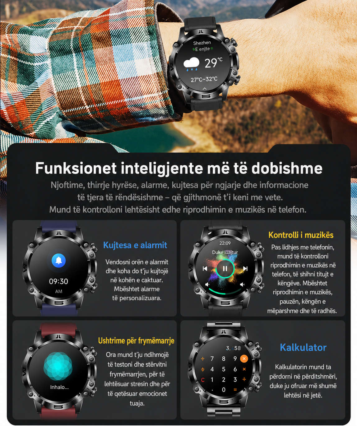 CASIO Orë Inteligjente me Diagnostikë Mjekësore AI – 2026 e Re: Lipidet e Gjakut, Acidi Urik, Niveli i Glukozës në Gjak – Monitorim Fitness me EKG + PPG