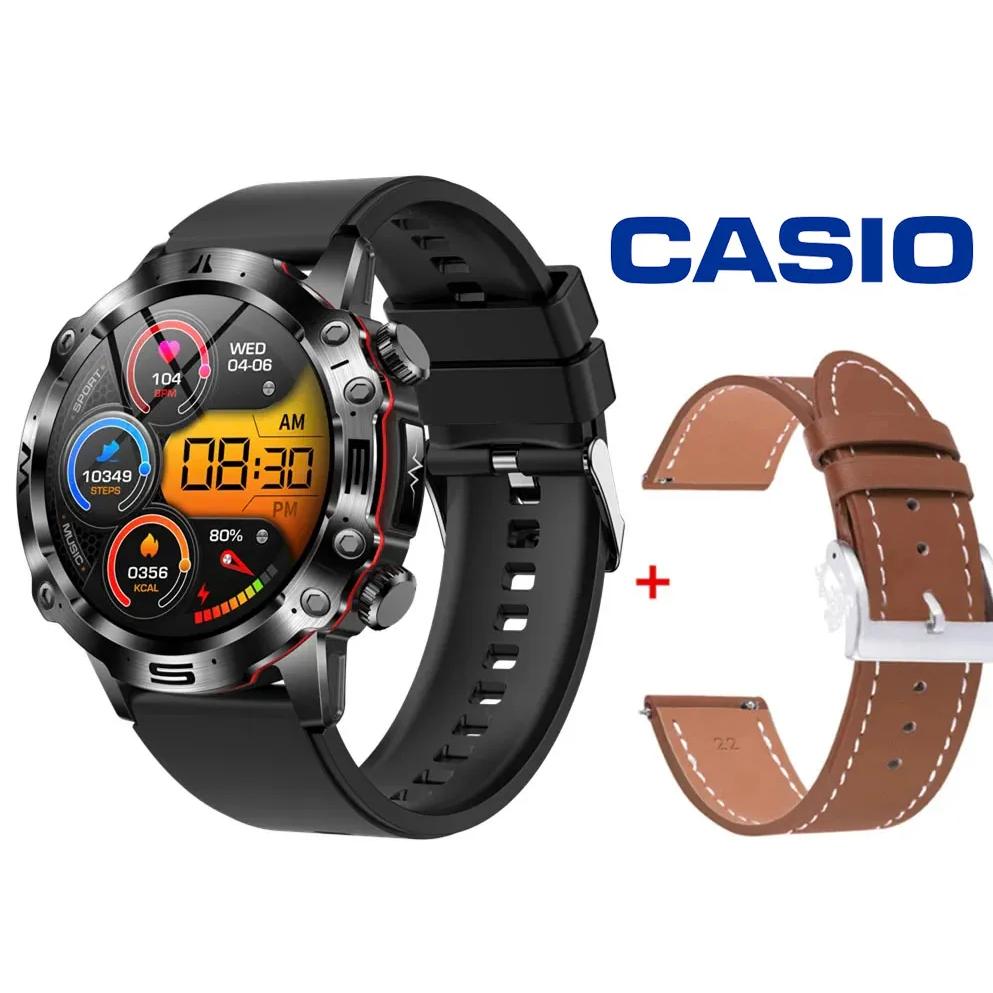 CASIO Orë Inteligjente me Diagnostikë Mjekësore AI – 2026 e Re: Lipidet e Gjakut, Acidi Urik, Niveli i Glukozës në Gjak – Monitorim Fitness me EKG + PPG