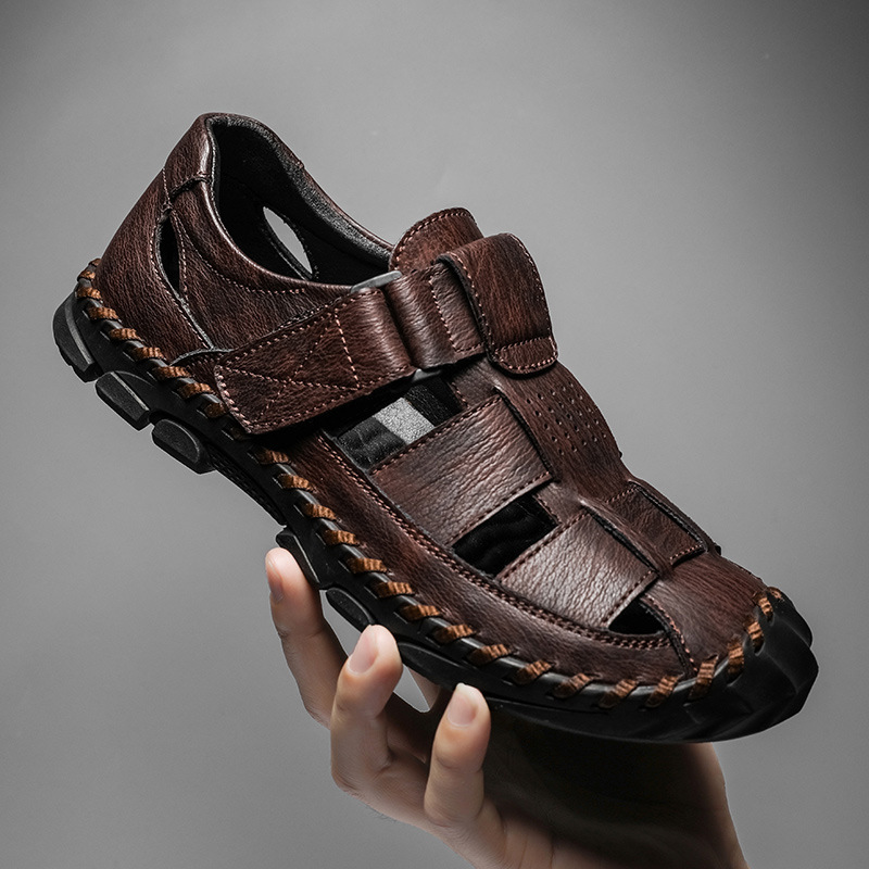 New Men's Genuine Leather Sandals