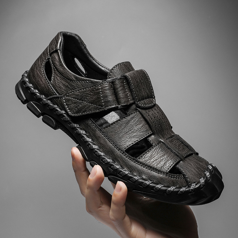 New Men's Genuine Leather Sandals