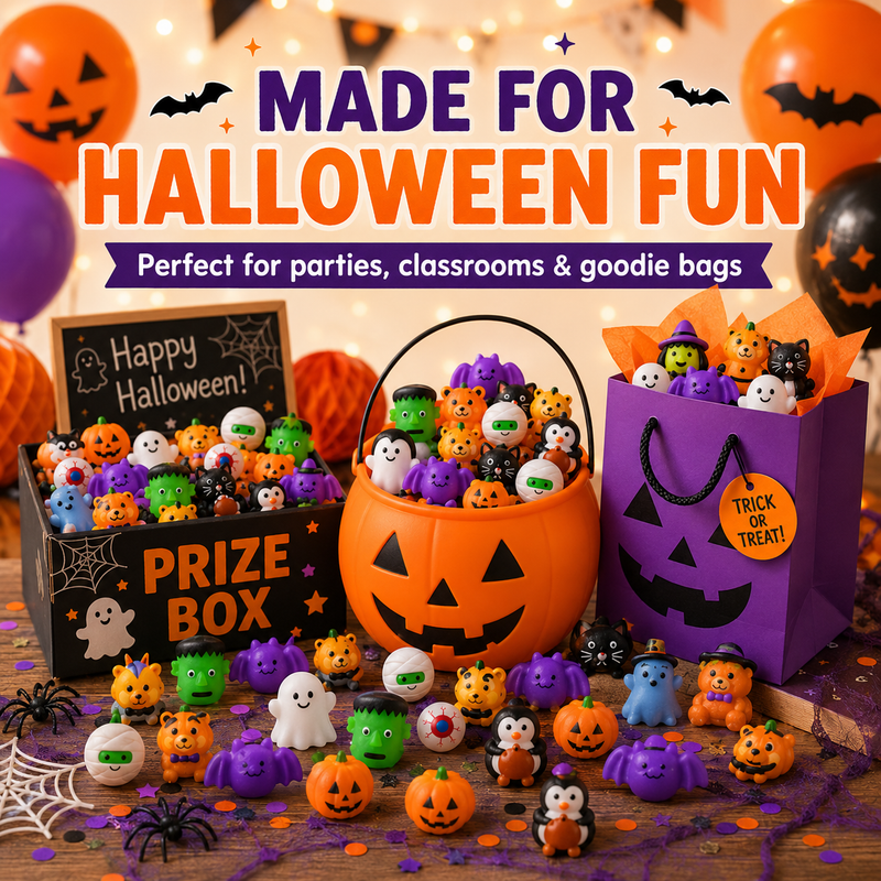 🔥 Last Day 60% OFF &mdash; 50PCS Halloween Mochi Squishy Toys for Party Favors & Spooky Fun 🎃