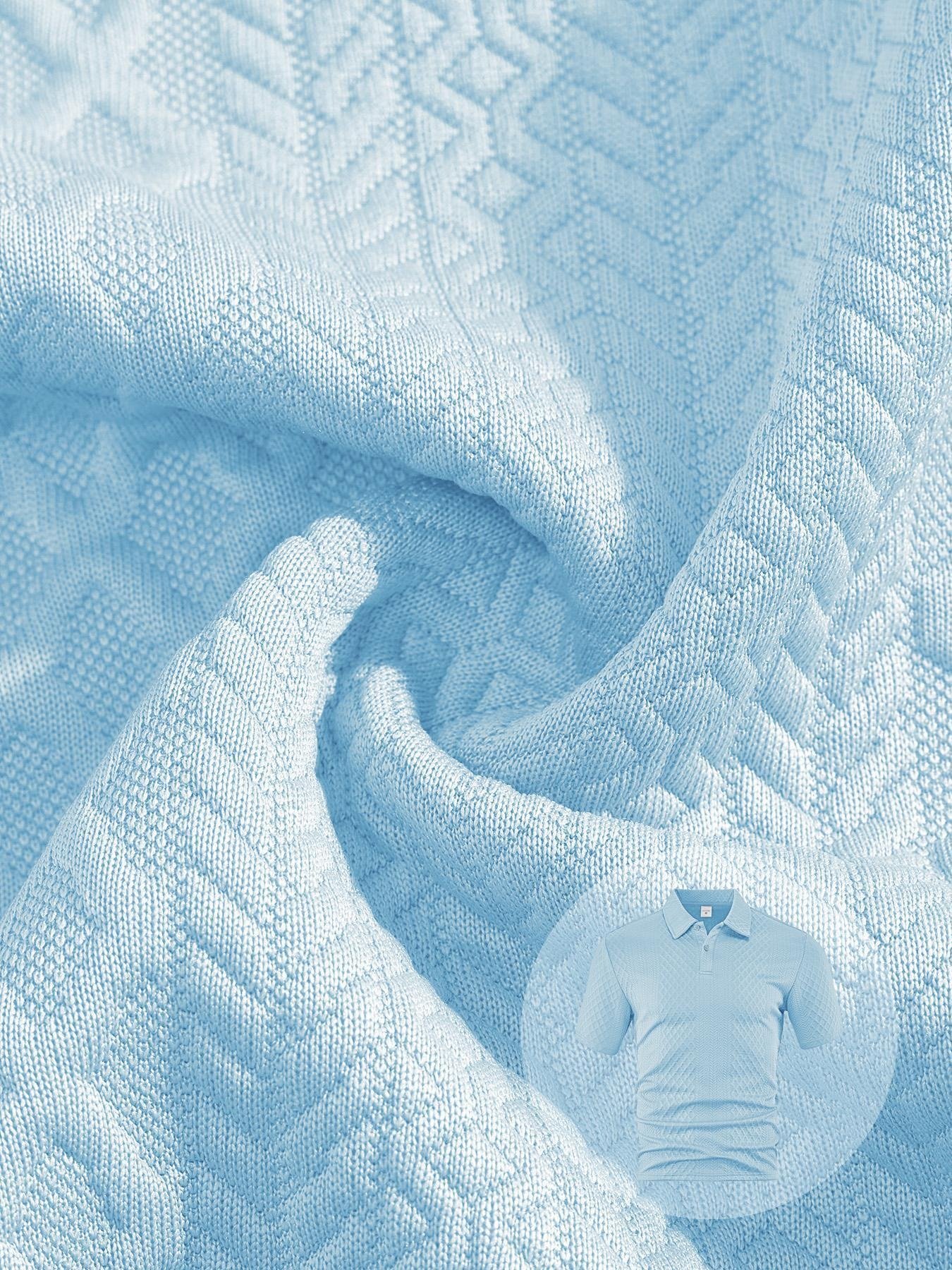 Men's Solid Polo Shirt & Drawstring Waist Shorts Set, Cozy Breathable Two-piece Outfits