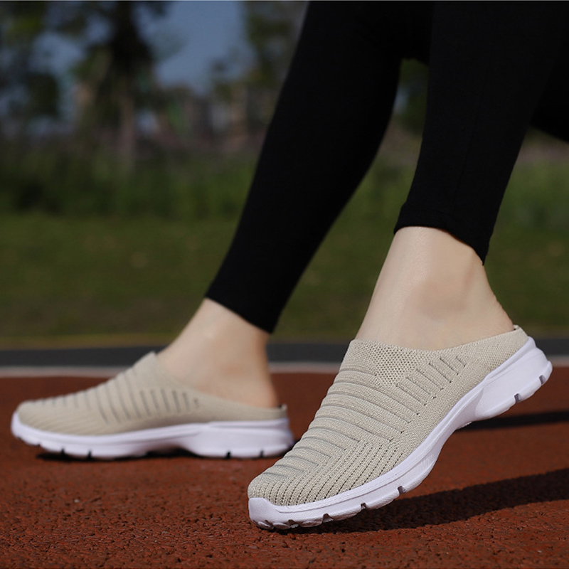 WOMEN'S BREATHABLE COMFORTABLE LIGHT HALF SLIPPERS