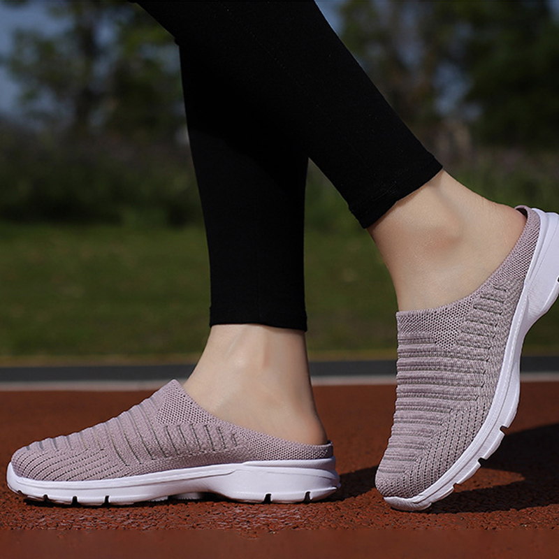 WOMEN'S BREATHABLE COMFORTABLE LIGHT HALF SLIPPERS