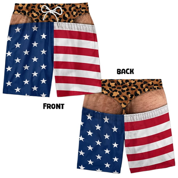 Saggy Style Prank Swim Shorts