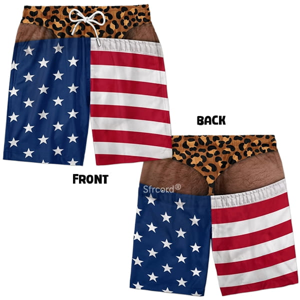 Saggy Style Prank Swim Shorts