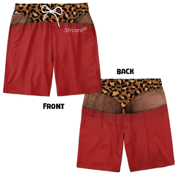 Saggy Style Prank Swim Shorts