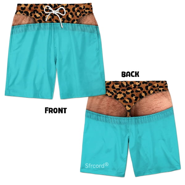 Saggy Style Prank Swim Shorts