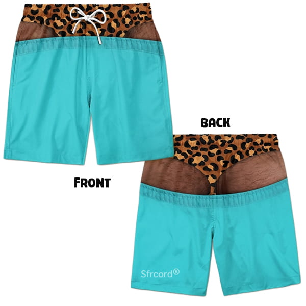 Saggy Style Prank Swim Shorts
