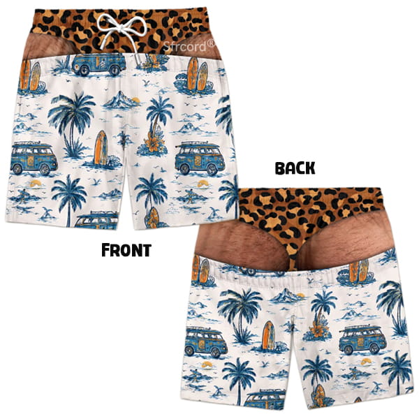 Saggy Style Prank Swim Shorts