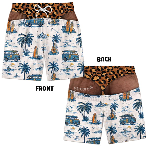 Saggy Style Prank Swim Shorts