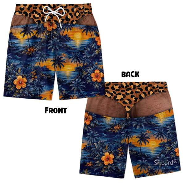 Saggy Style Prank Swim Shorts