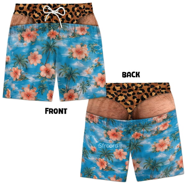 Saggy Style Prank Swim Shorts
