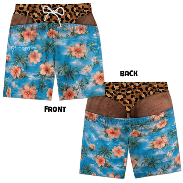 Saggy Style Prank Swim Shorts