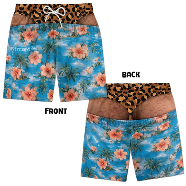 Saggy Style Prank Swim Shorts