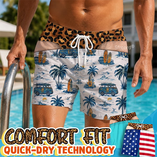 Saggy Style Prank Swim Shorts