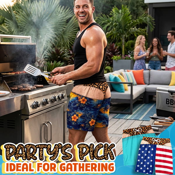 Saggy Style Prank Swim Shorts