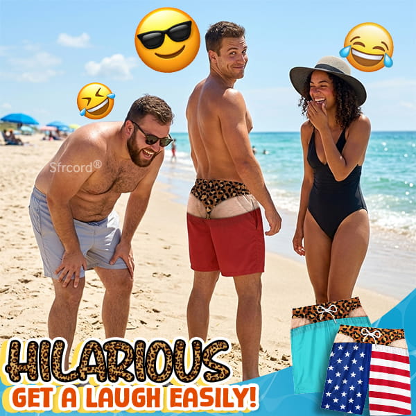 Saggy Style Prank Swim Shorts