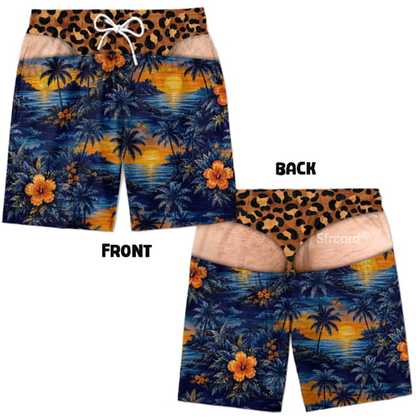 Saggy Style Prank Swim Shorts