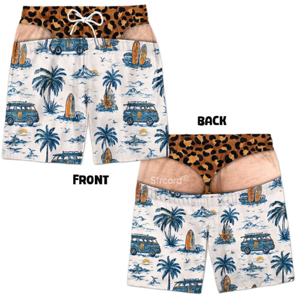 Saggy Style Prank Swim Shorts
