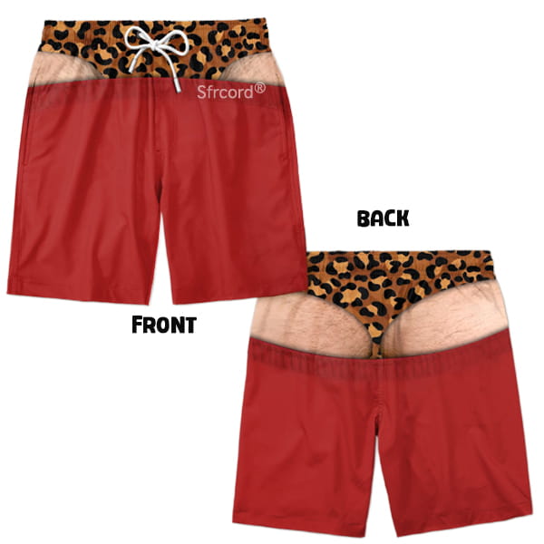 Saggy Style Prank Swim Shorts