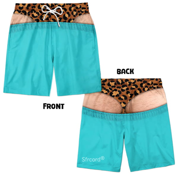 Saggy Style Prank Swim Shorts